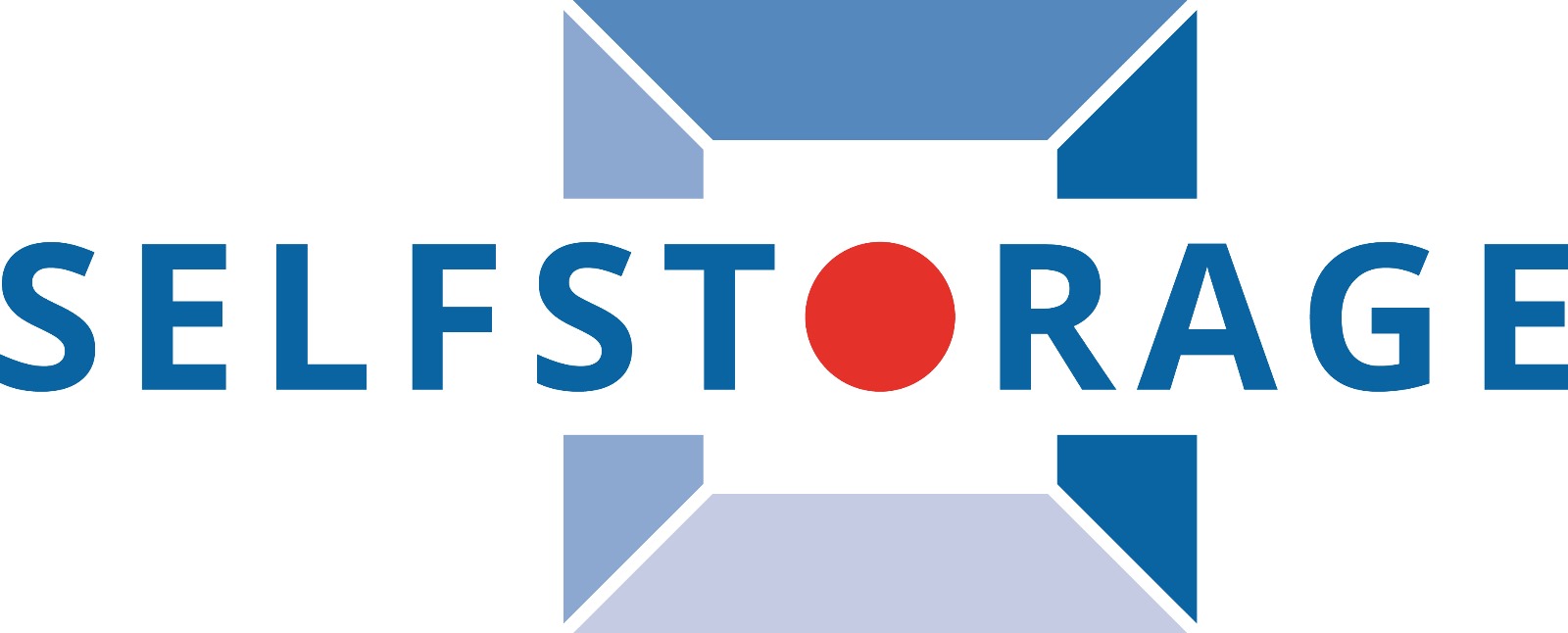 Riedlin Selfstorage Logo in Blau und Weiß